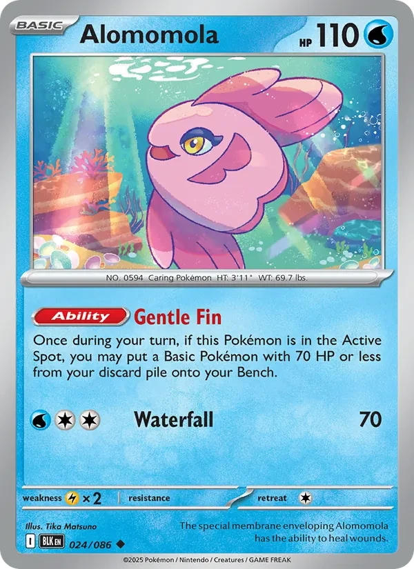 Alomomola 024/86 Black Bolt Pokémon card