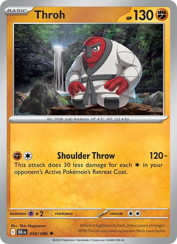 Throh 050/86 Black Bolt Pokémon card