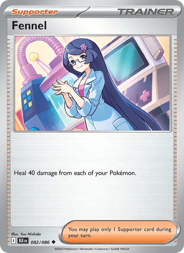 Fennel 082/86 Black Bolt Pokémon card