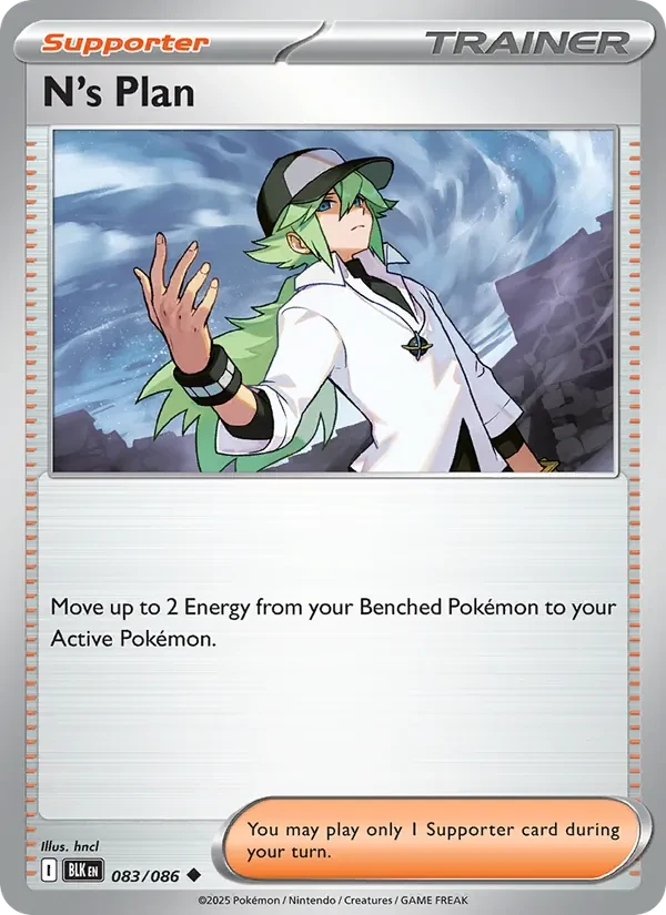 N's Plan 083/86 Black Bolt Pokémon card