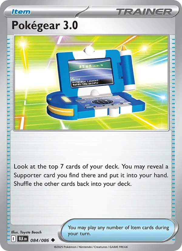 Pokégear 3.0 084/86 Black Bolt Pokémon card