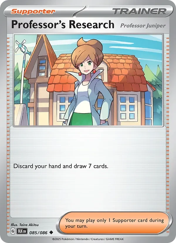 Professor's Research 085/86 Black Bolt Pokémon card