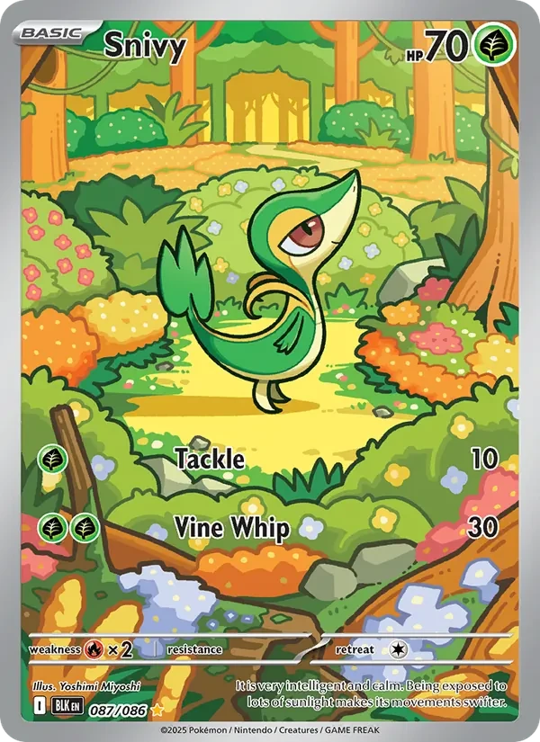 Snivy 087/86 Black Bolt Pokémon card