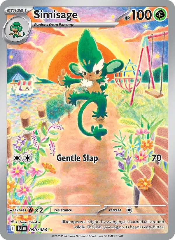 Simisage 090/86 Black Bolt Pokémon card