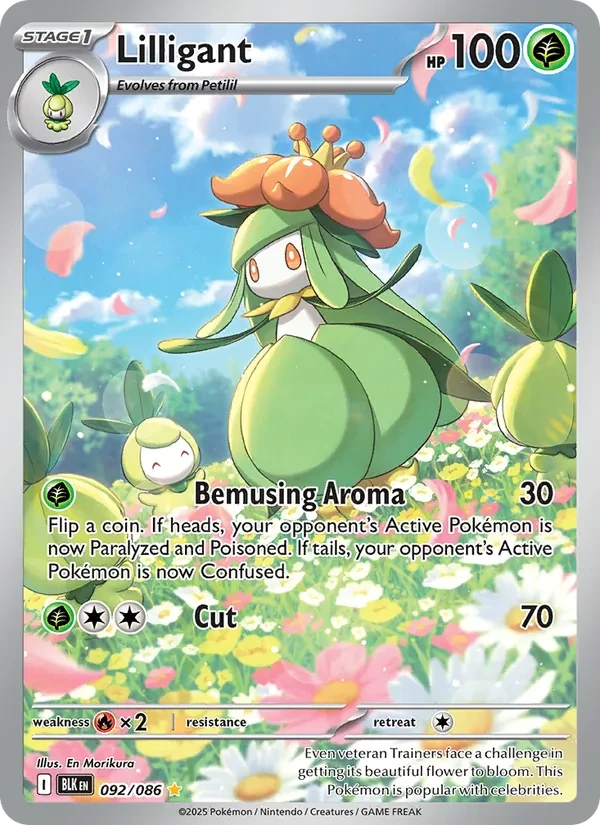 Lilligant 092/86 Black Bolt Pokémon card