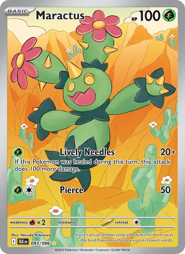 Maractus 093/86 Black Bolt Pokémon card