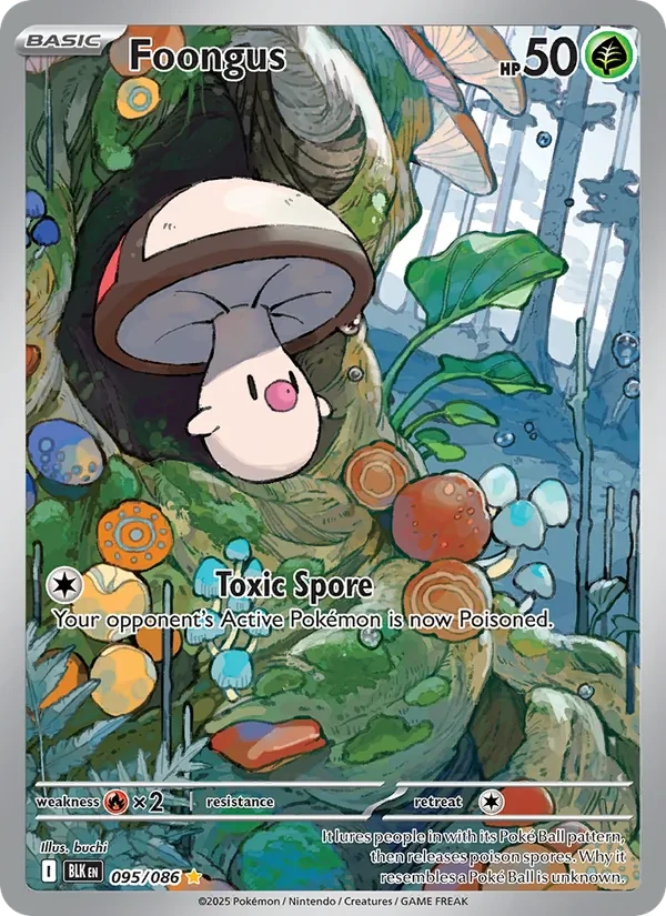 Foongus 095/86 Black Bolt Pokémon card