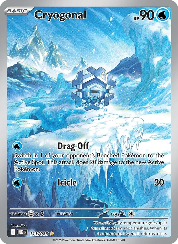 Cryogonal 111/86 Black Bolt Pokémon card
