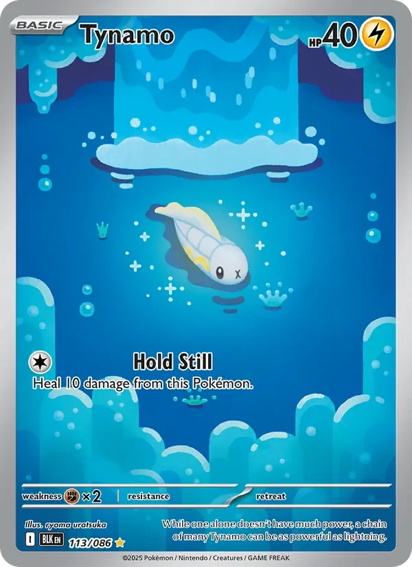 Tynamo 113/86 Black Bolt Pokémon card