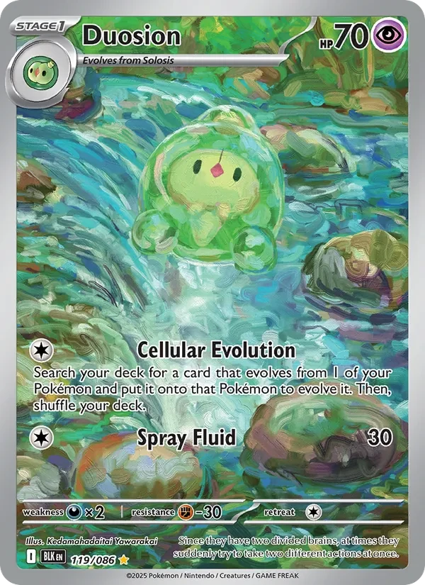 Duosion 119/86 Black Bolt Pokémon card