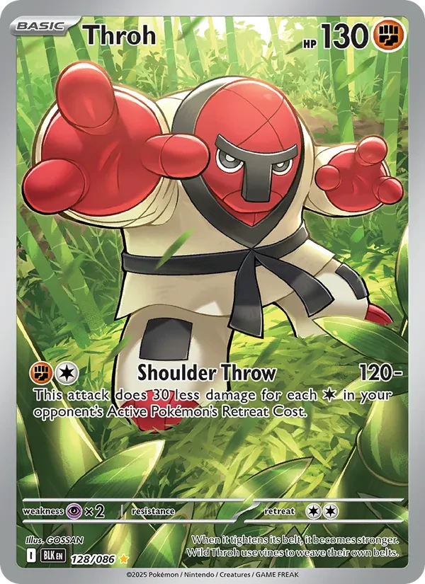 Throh 128/86 Black Bolt Pokémon card