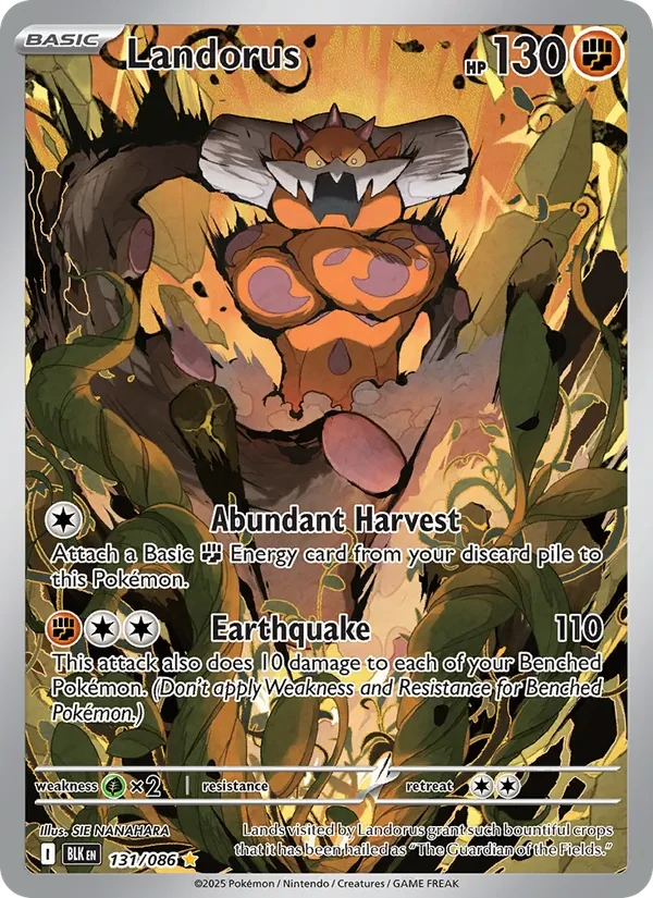 Landorus 131/86 Black Bolt Pokémon card