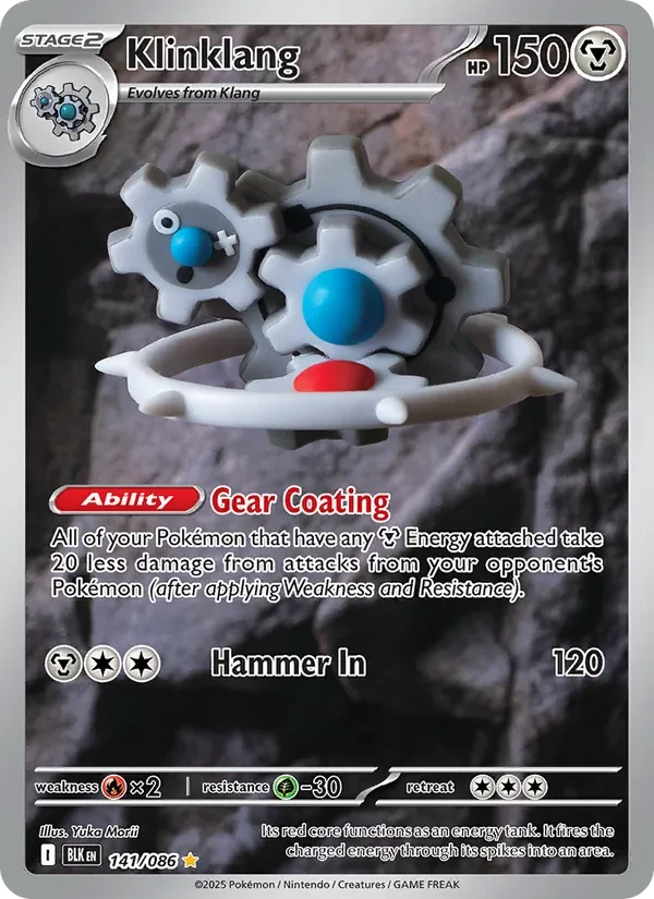 Klinklang 141/86 Black Bolt Pokémon card