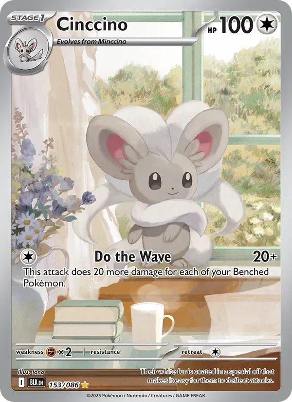 Cinccino 153/86 Black Bolt Pokémon card