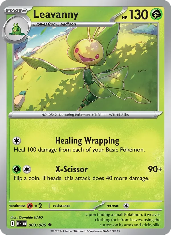 Leavanny 003/86 White Flare Pokémon card
