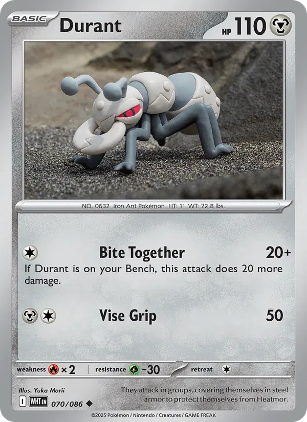 Durant 070/86 White Flare Pokémon card