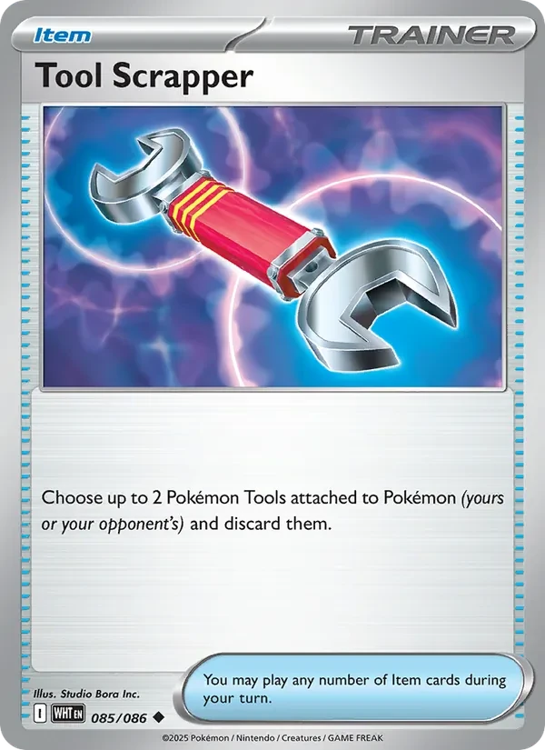 Tool Scrapper 085/86 White Flare Pokémon card