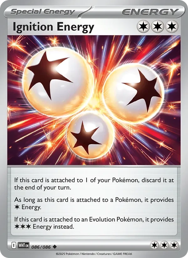 Ignition Energy 086/86 White Flare Pokémon card