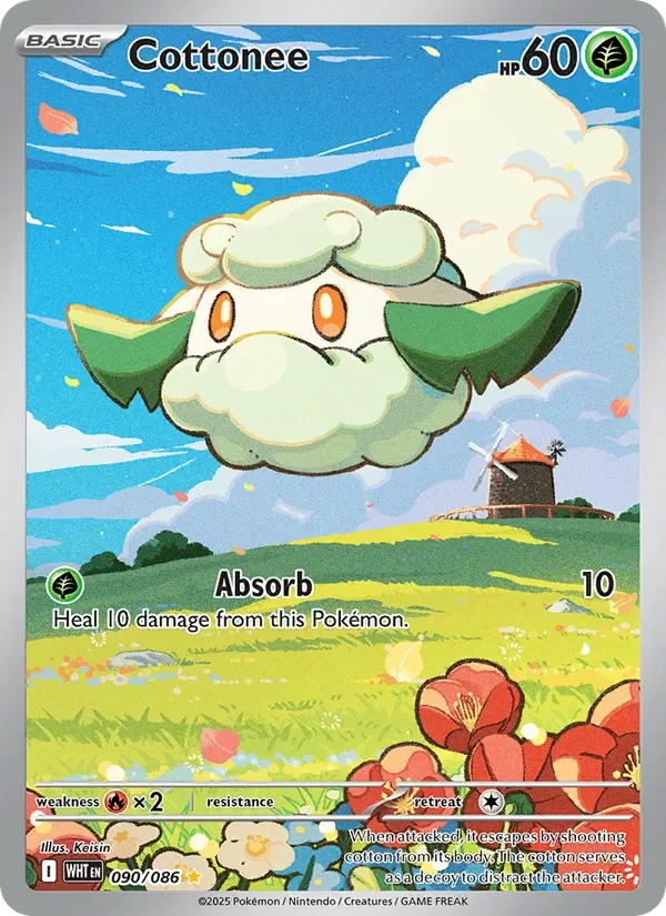 Carta Pokémon Cottonee 090/86 White Flare