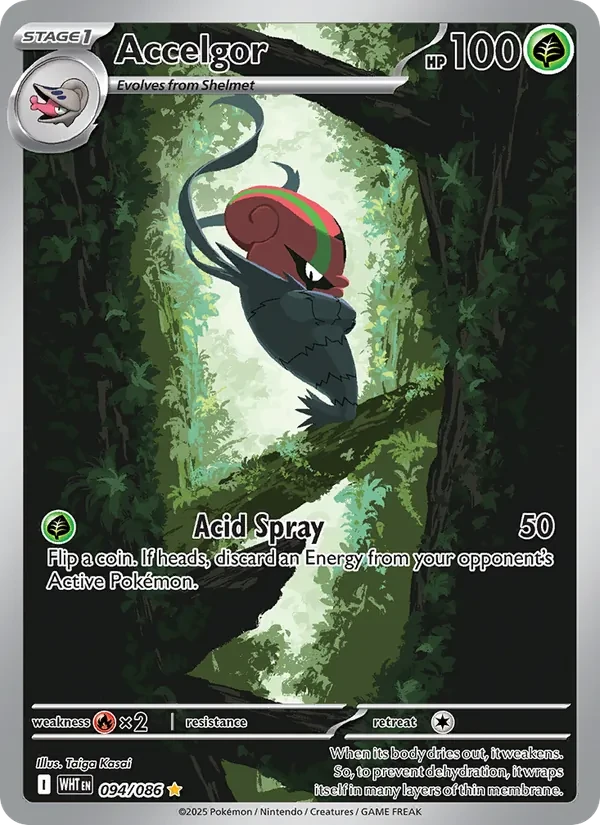 Accelgor 094/86 White Flare Pokémon card