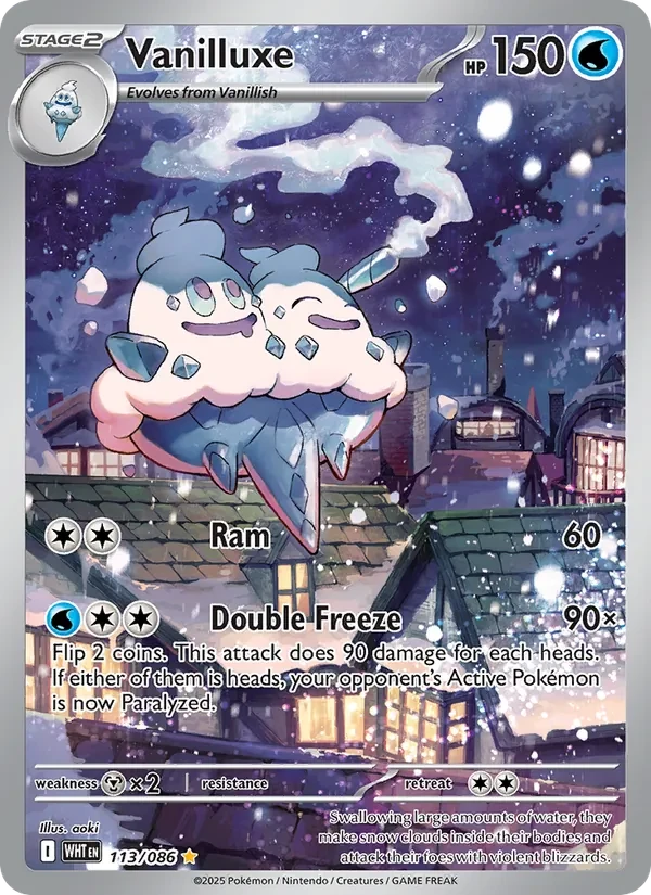 Vanilluxe 113/86 White Flare Pokémon card