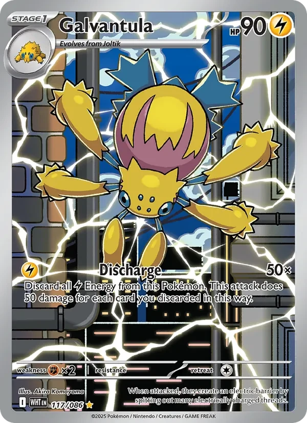 Galvantula 117/86 White Flare Pokémon card