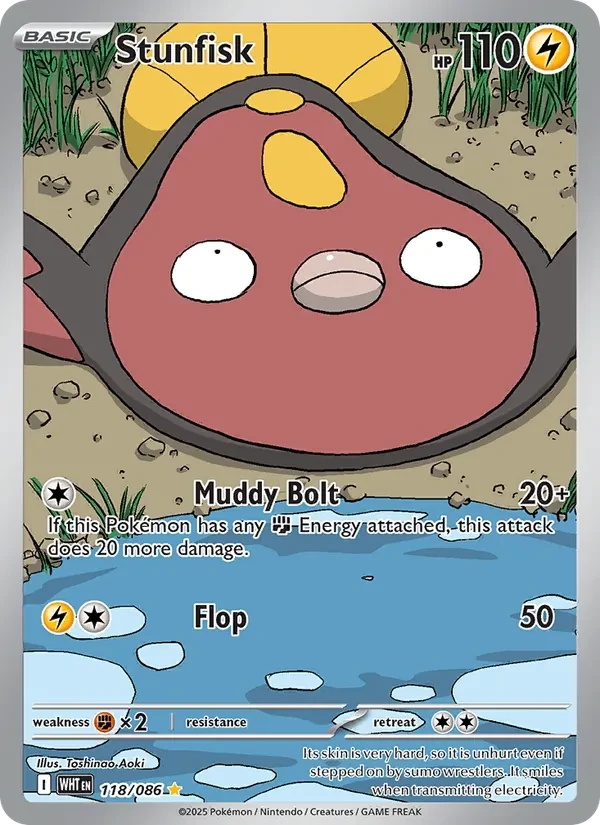 Stunfisk 118/86 White Flare Pokémon card