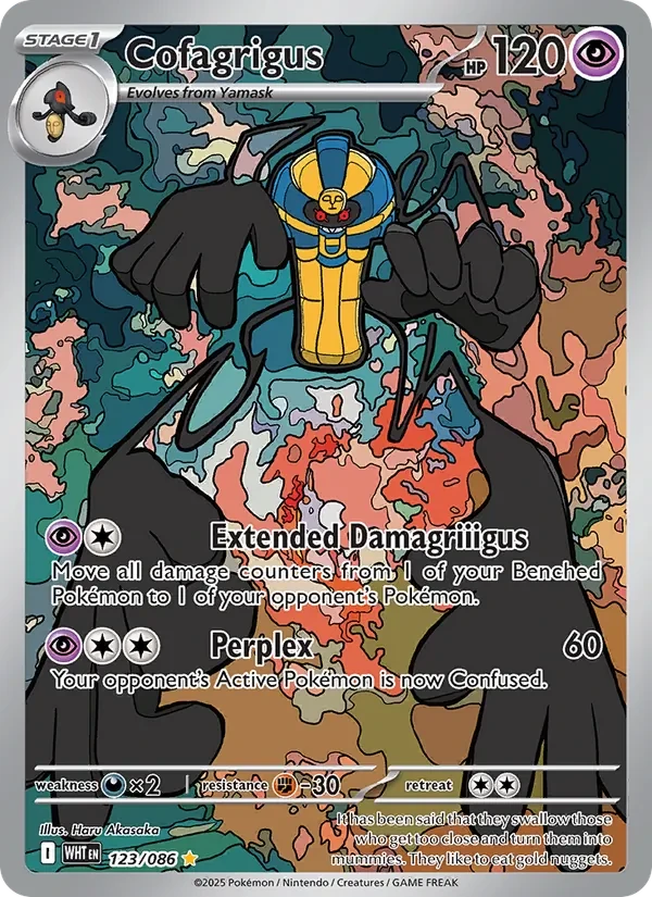 Cofagrigus 123/86 White Flare Pokémon card