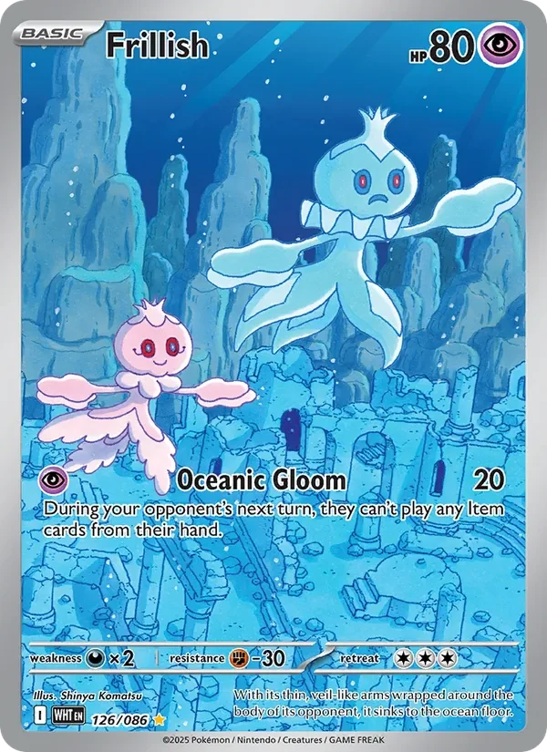 Frillish 126/86 White Flare Pokémon card