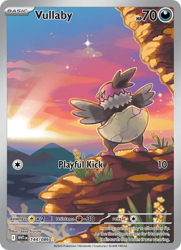 Vullaby 144/86 White Flare Pokémon Karte