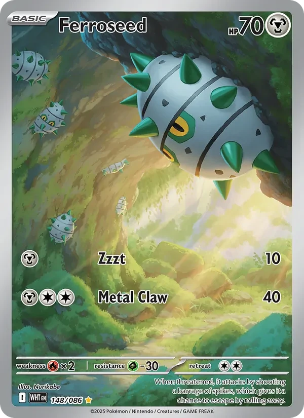 Ferroseed 148/86 White Flare Pokémon card
