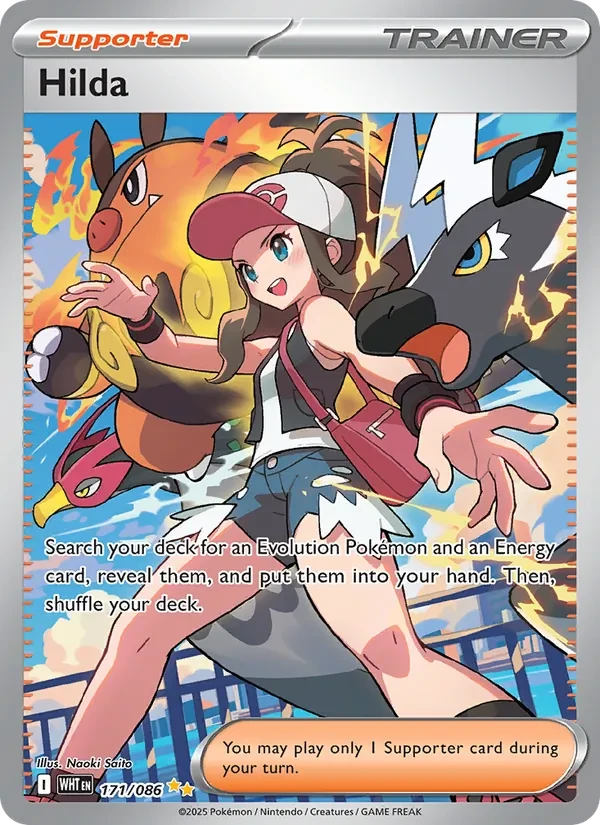 Hilda 171/86 White Flare Pokémon card