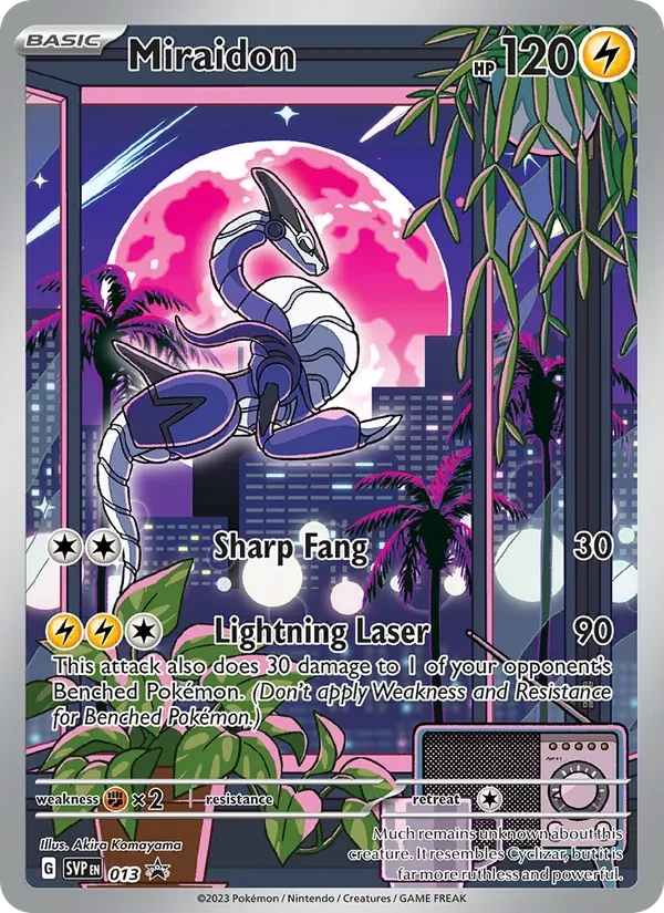 Carte Pokémon Miraidon 013/225 SVP Black Star Promos