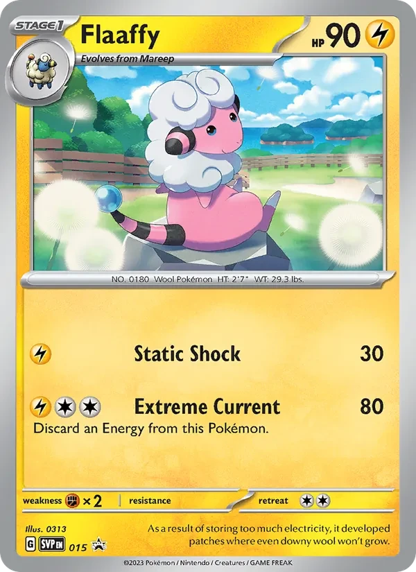 Flaaffy 015/225 SVP Black Star Promos Pokémon card