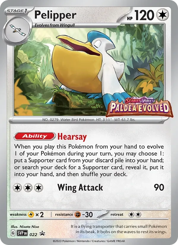 Pelipper 022/225 SVP Black Star Promos Pokémon Karte