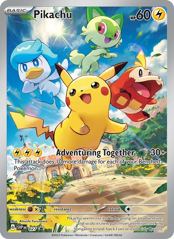Pikachu 027/225 SVP Black Star Promos Pokémon card