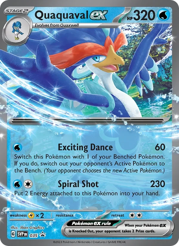 Quaquaval ex 035/225 SVP Black Star Promos Pokémon Karte