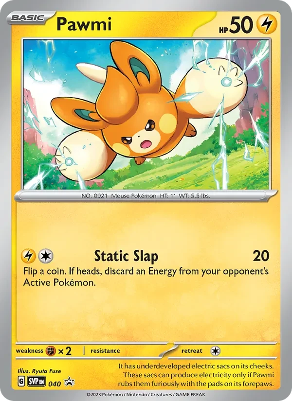 Pawmi 040/225 SVP Black Star Promos Pokémon card