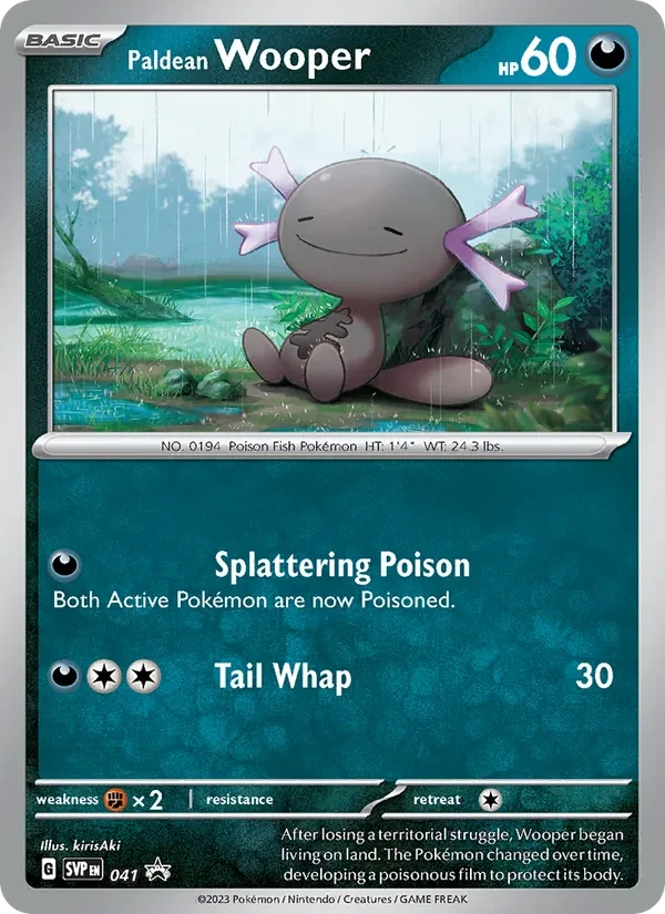 Carte Pokémon Paldean Wooper 041/225 SVP Black Star Promos