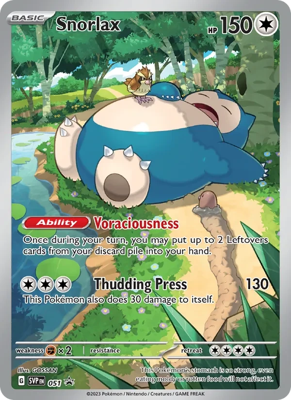 Snorlax 051/225 SVP Black Star Promos Pokémon card