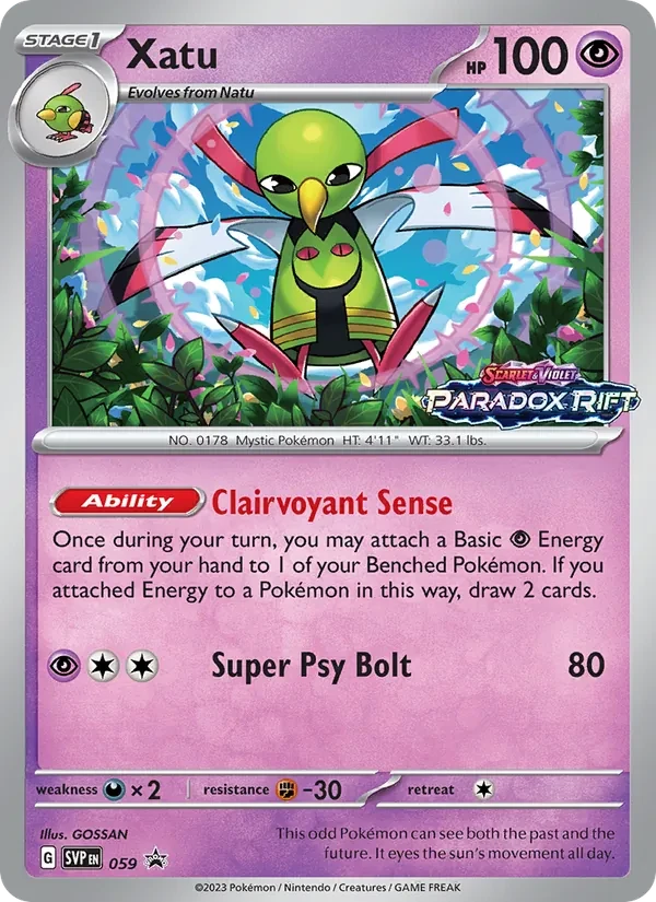 Xatu 059/225 SVP Black Star Promos Pokémon Karte