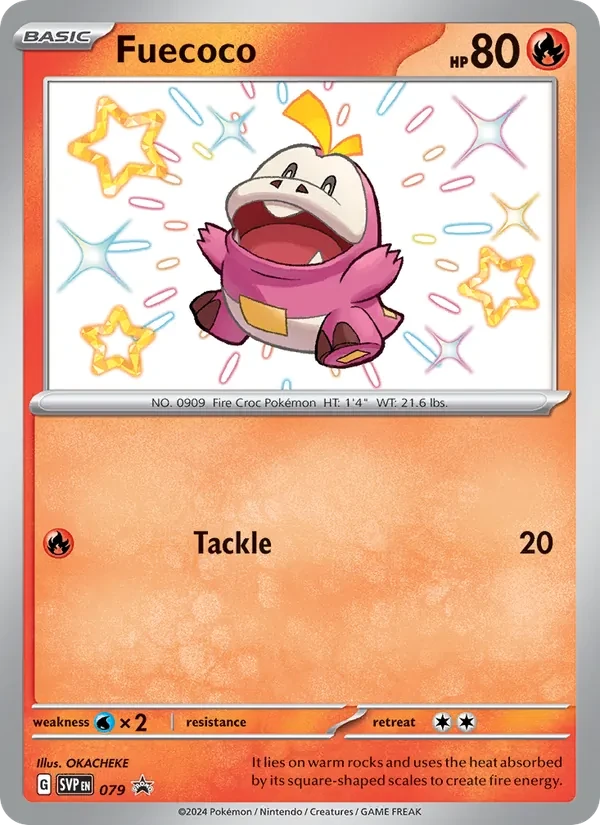 Fuecoco 079/225 SVP Black Star Promos Pokémon card