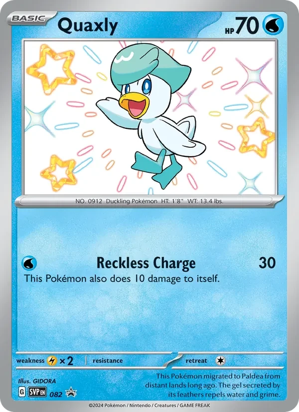 Quaxly 082/225 SVP Black Star Promos Pokémon card
