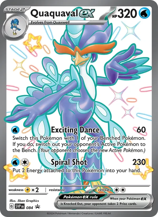 Quaquaval ex 084/225 SVP Black Star Promos Pokémon Karte