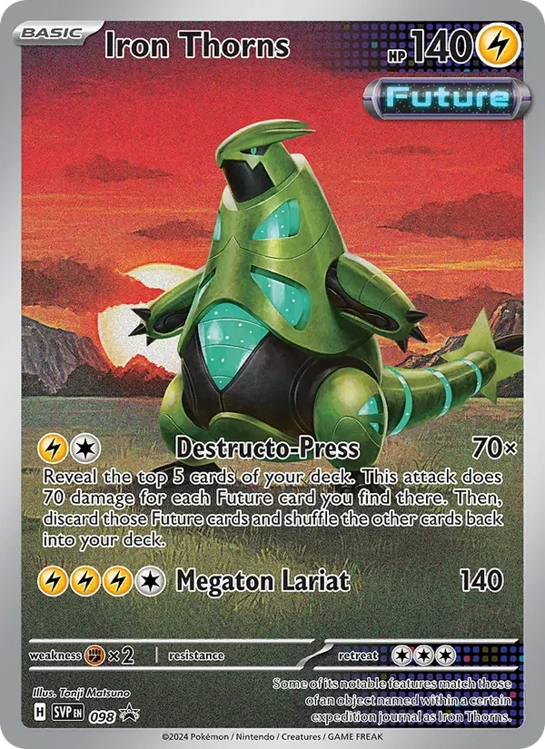 Carte Pokémon Iron Thorns 098/225 SVP Black Star Promos