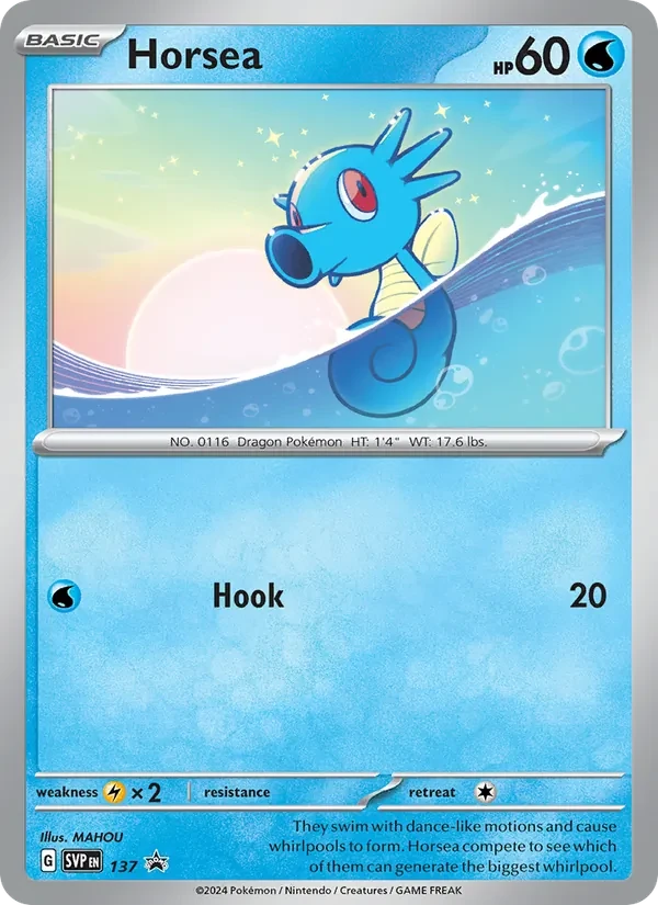 Horsea 137/225 SVP Black Star Promos Pokémon kaart