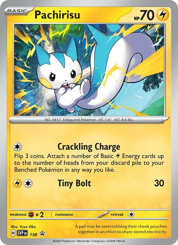 Pachirisu 158/225 SVP Black Star Promos Pokémon card