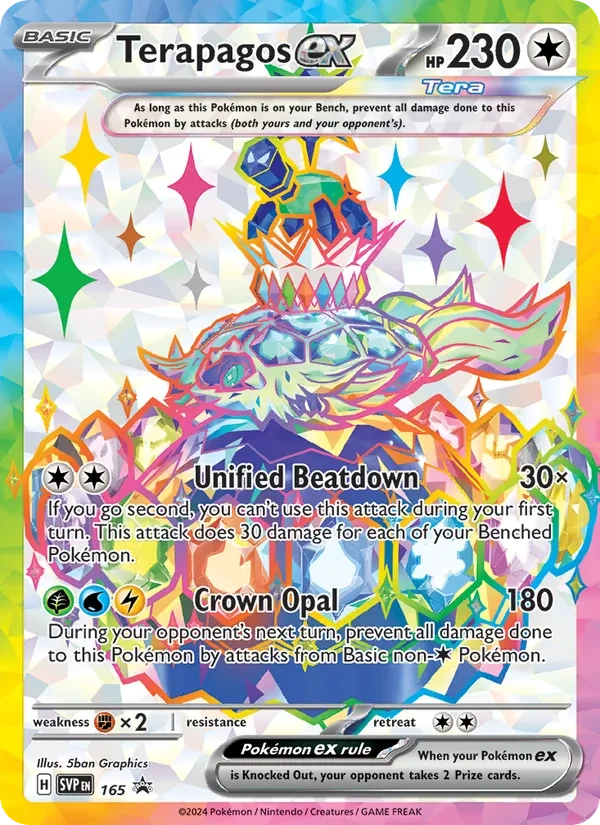 Terapagos ex 165/225 SVP Black Star Promos Pokémon card