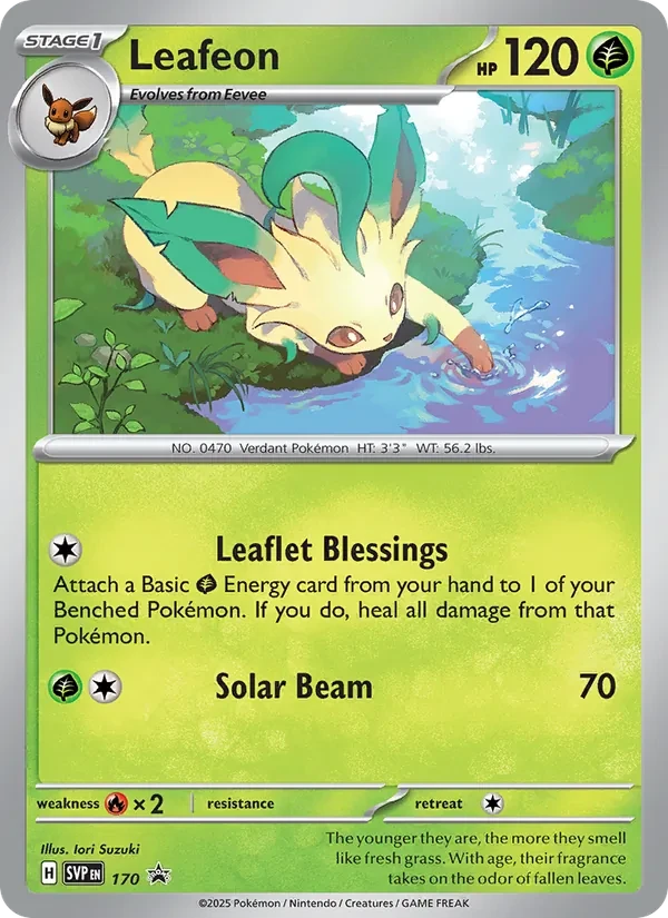 Leafeon 170/225 SVP Black Star Promos Pokémon card