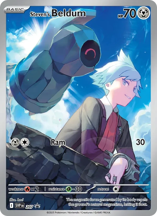 Steven's Beldum 207/225 SVP Black Star Promos Pokémon Karte